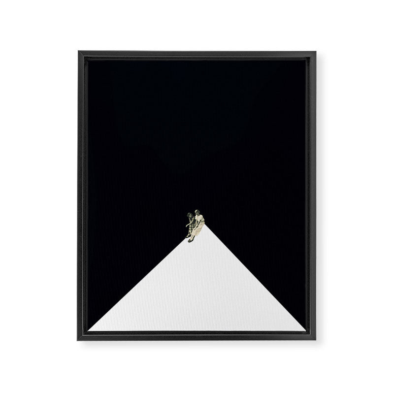 Looking From A Hilltop Framed Canvas Print Gallery Image 6