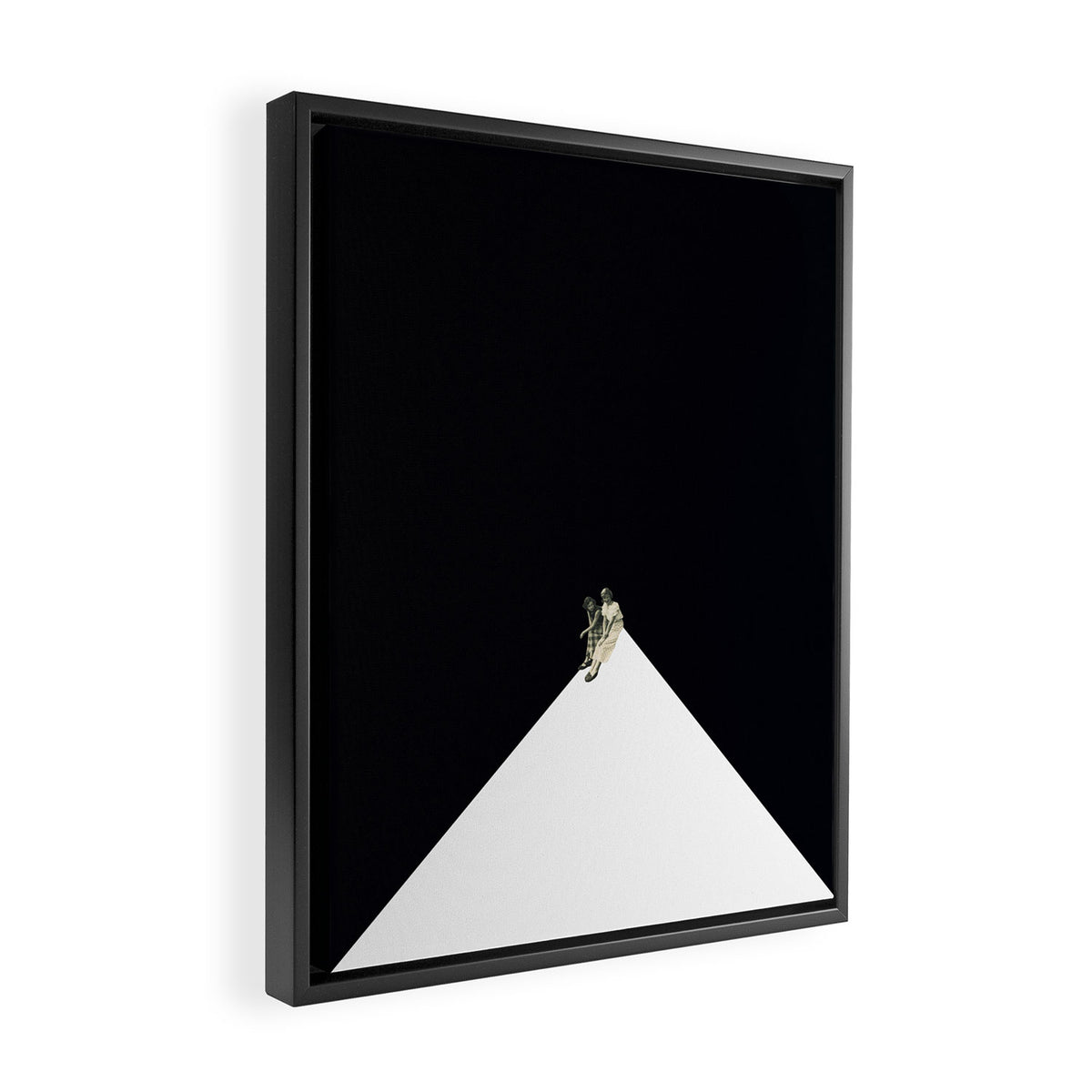 Looking From A Hilltop Framed Canvas Print Gallery Image 2