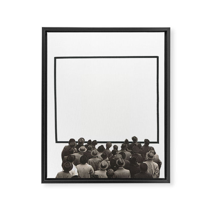 Nothing to See Here Framed Canvas Print Gallery Image 1