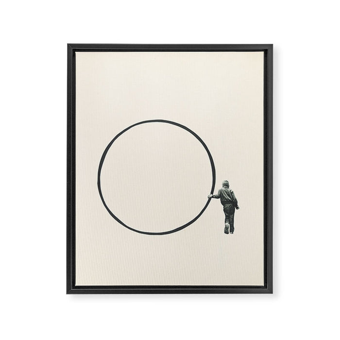 Out of the Loop Framed Canvas Print Gallery Image 1