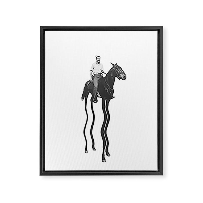 Tall Horse Framed Canvas Print Gallery Image 1