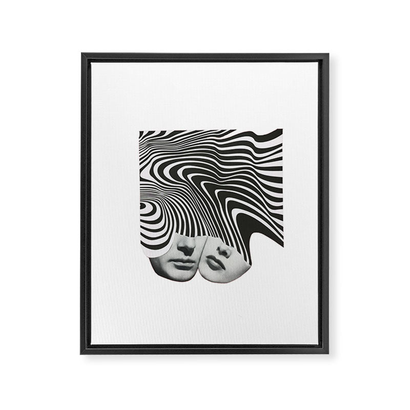 Trip Like I Do b&w Framed Canvas Print Gallery Image 6