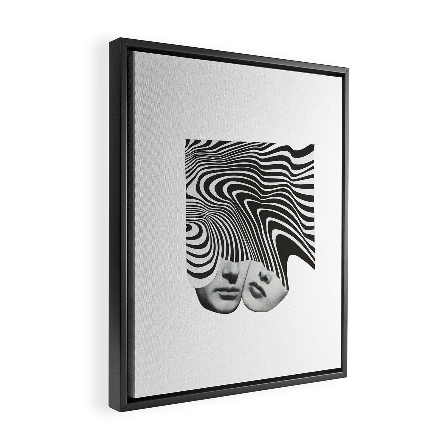 Trip Like I Do b&w Framed Canvas Print Gallery Image 2