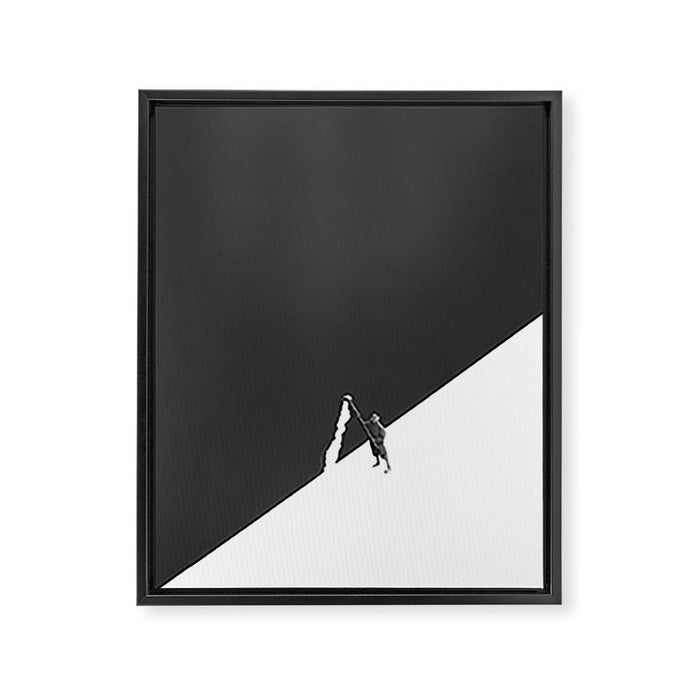 White Wash Framed Canvas Print Gallery Image 1