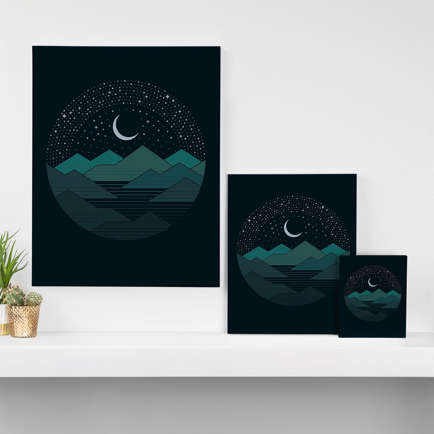 Between The Mountains And The Stars Canvas Print Gallery Image 3