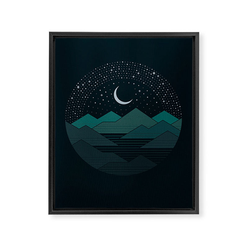 Between The Mountains And The Stars Framed Canvas Print Gallery Image 8