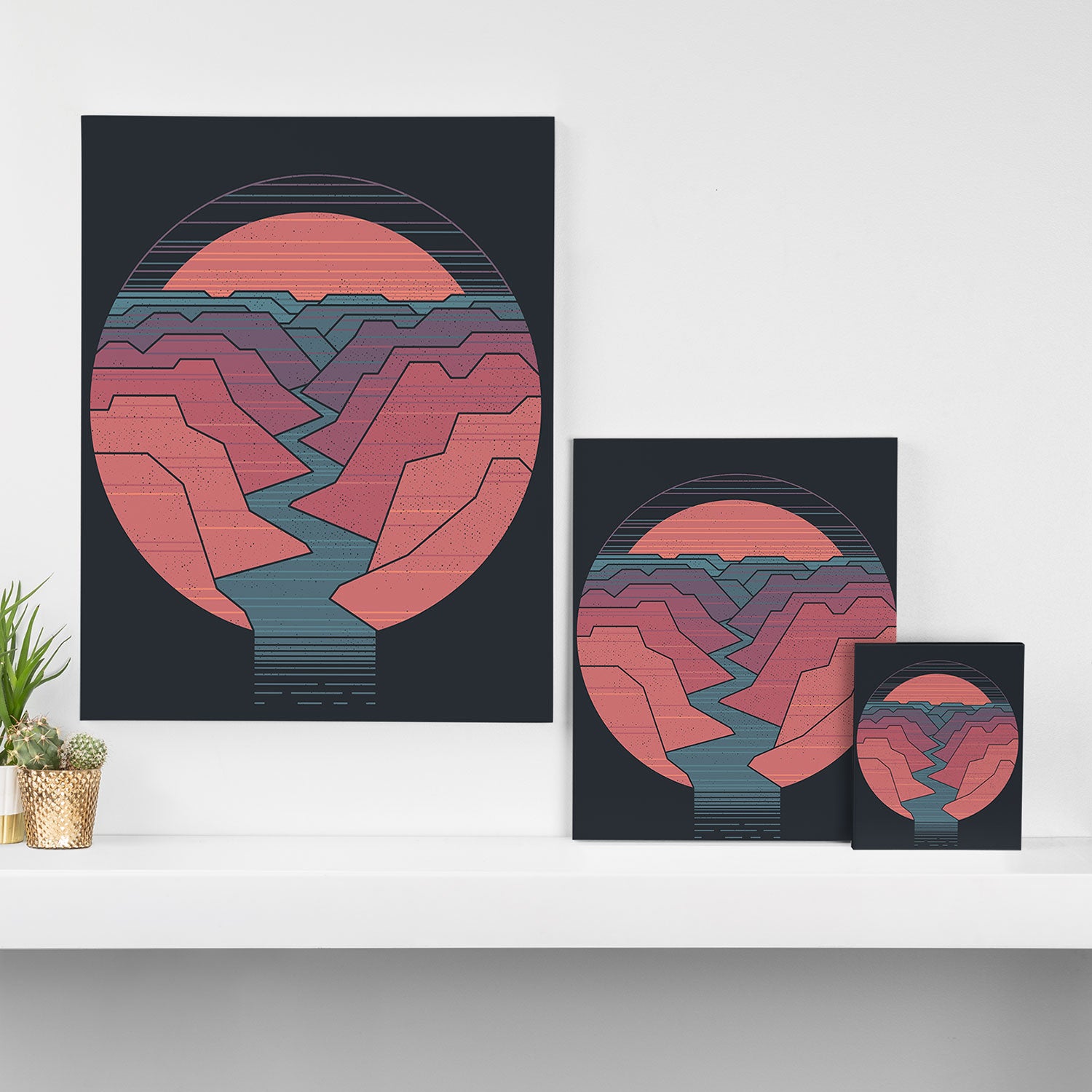 Canyon River Canvas Print Gallery Image 3