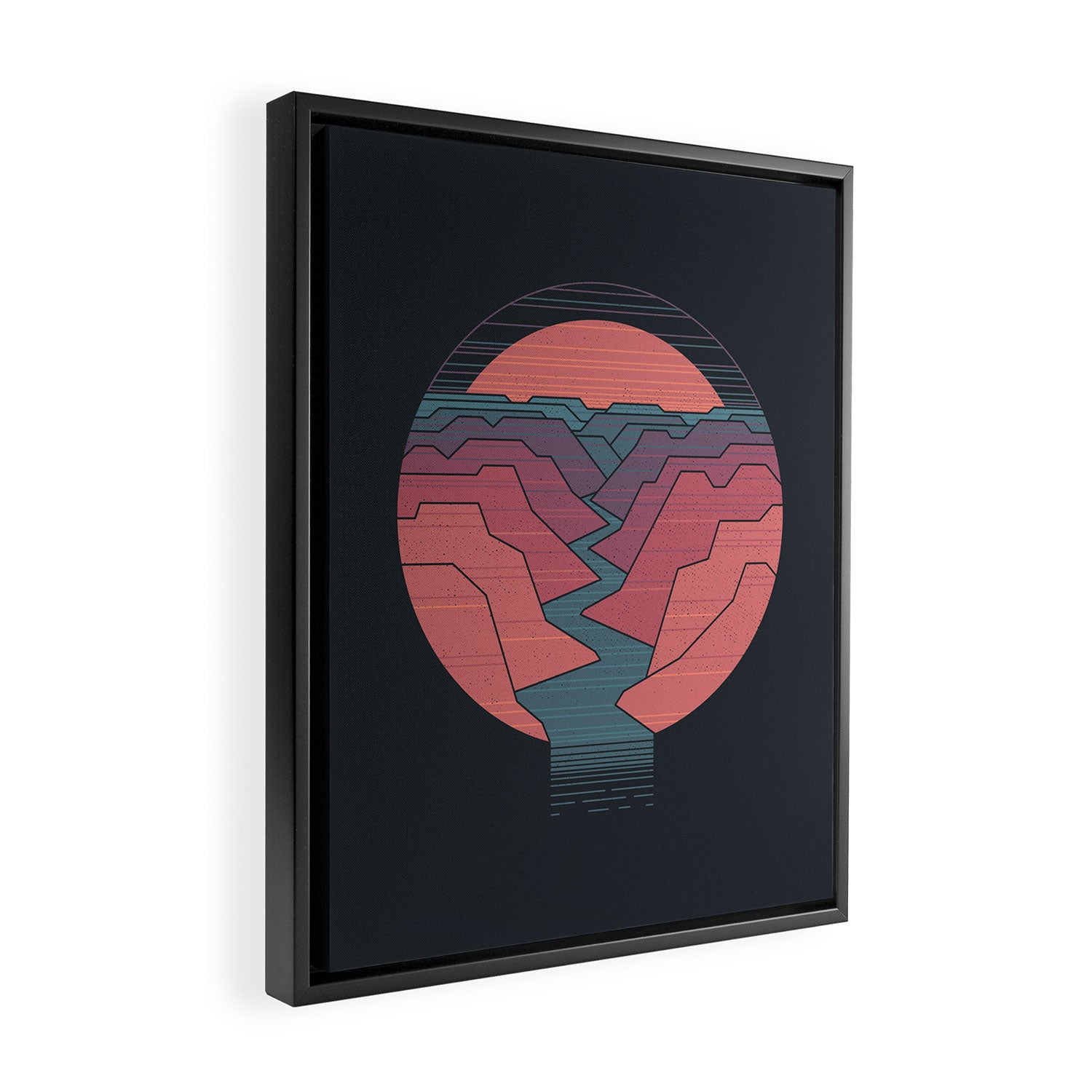 Canyon River Framed Canvas Print Gallery Image 2