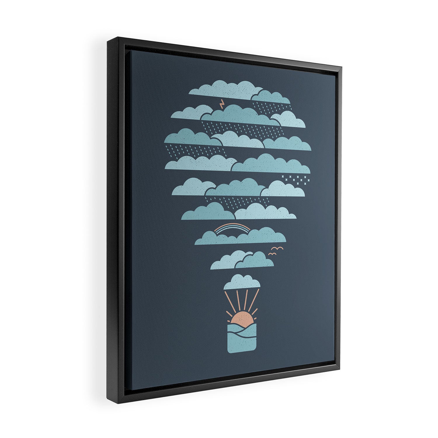 Weather Balloon Framed Canvas Print Gallery Image 2