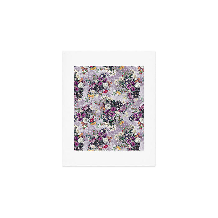Botanical Flowers Purple Art Print Gallery Image 1