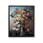 Flower skull Framed Canvas Print Gallery Image 8