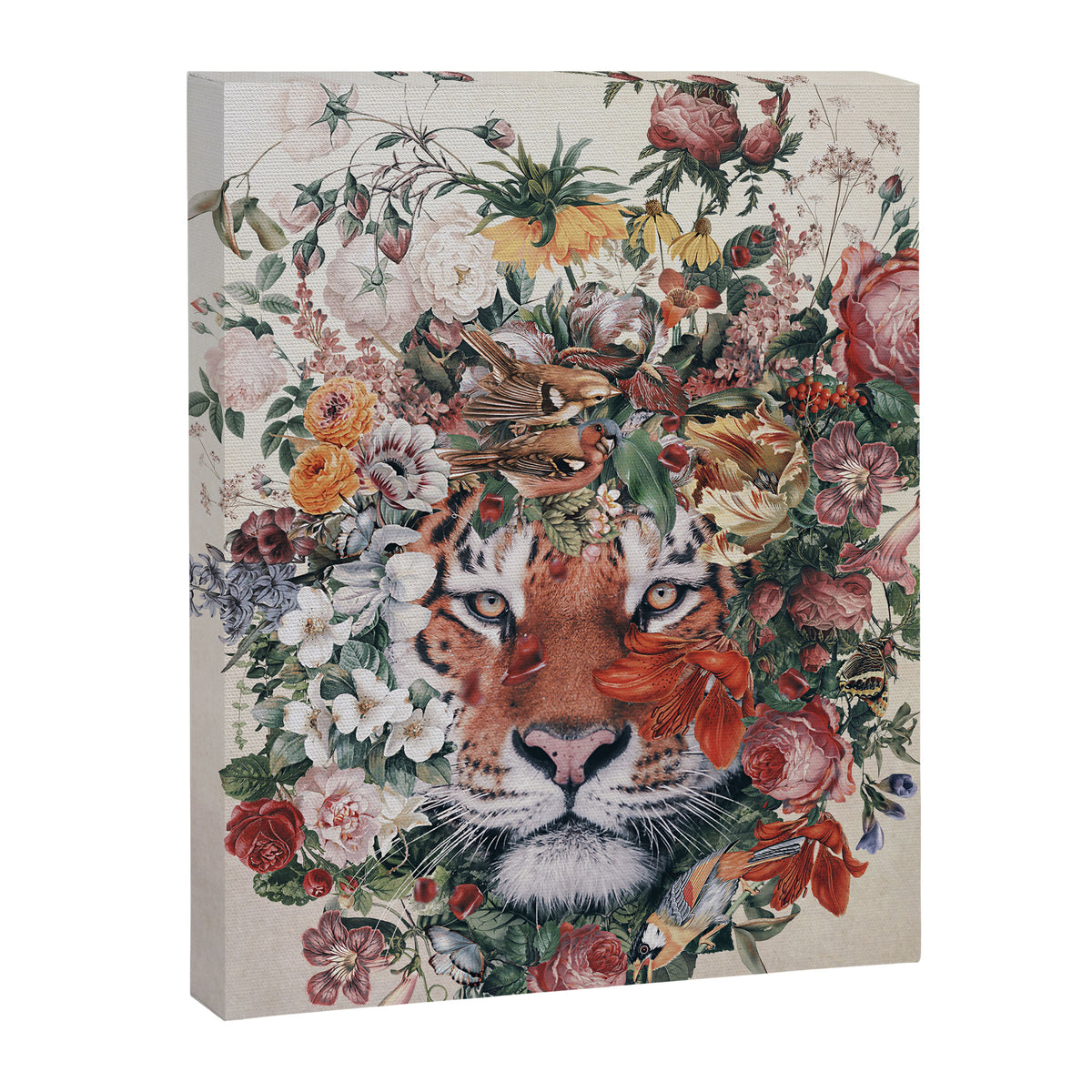 Flower Tiger Canvas Print Gallery Image 6