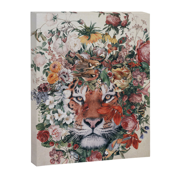 Flower Tiger Canvas Print Gallery Image 1