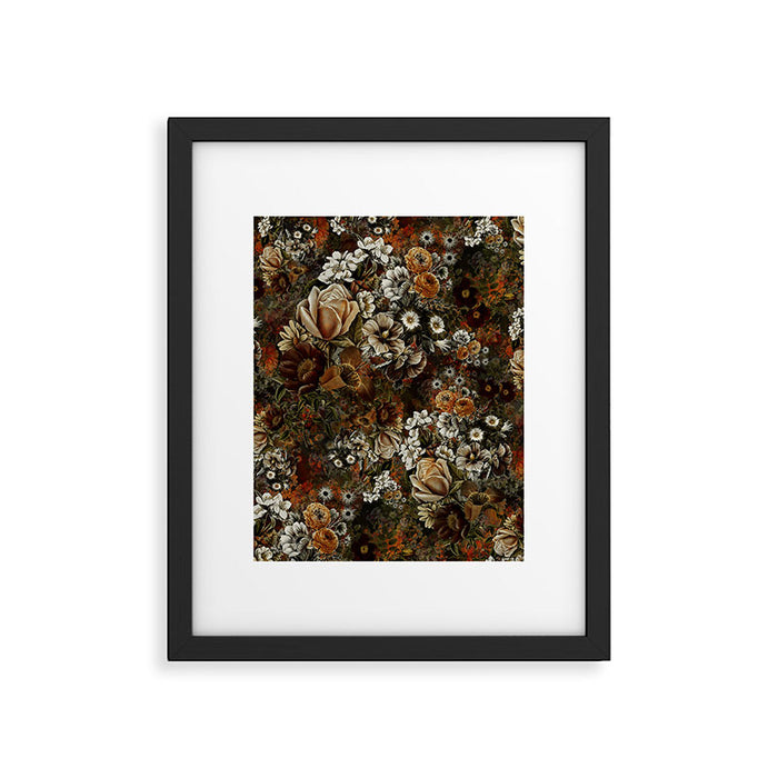 Night Garden Gold Framed Art Print Gallery Image 1