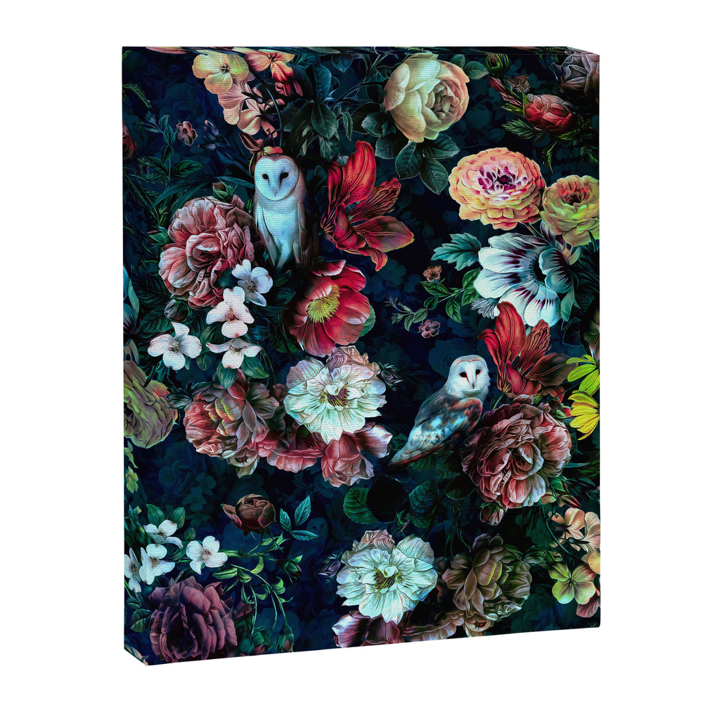 Night Garden Owls Canvas Print Gallery Image 8