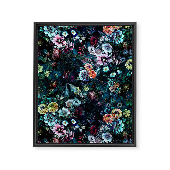 Night Garden Framed Canvas Print Gallery Image 1