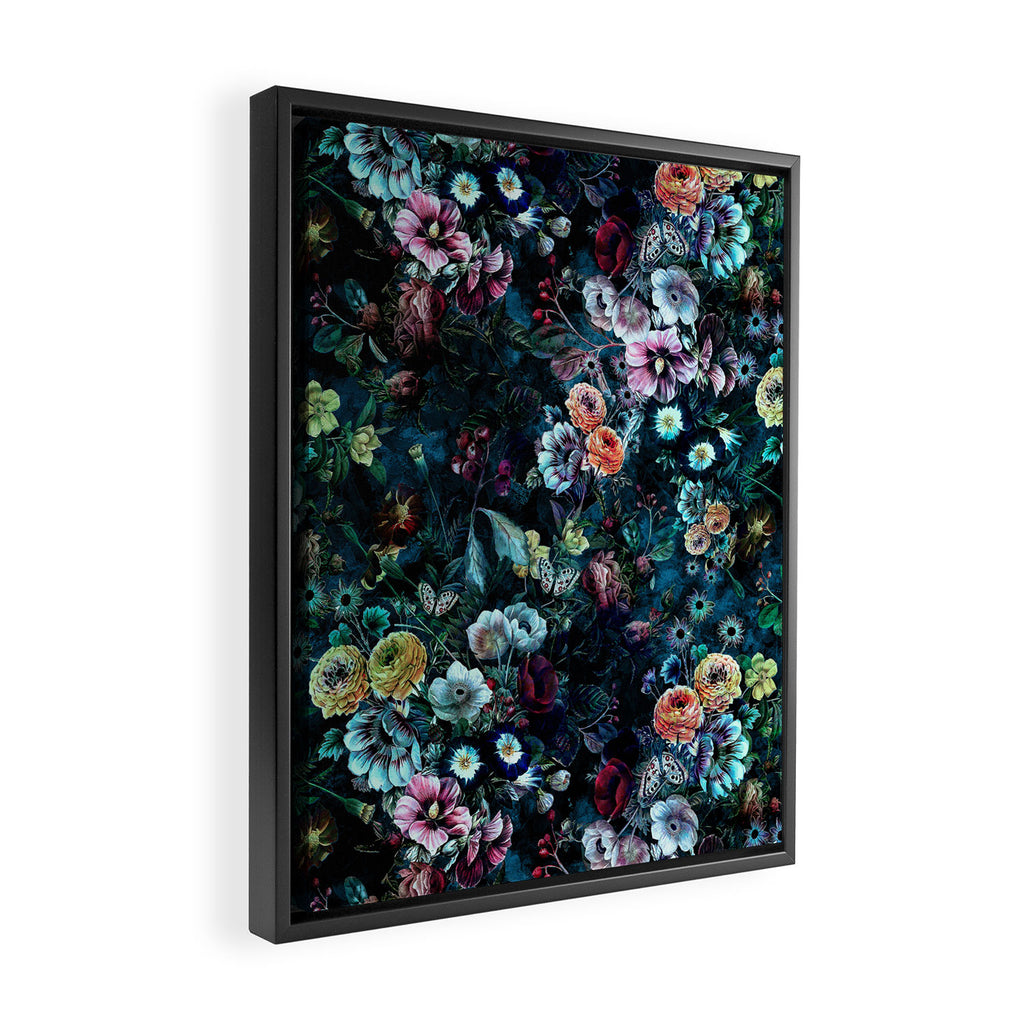 Night Garden Framed Canvas Print Gallery Image 2