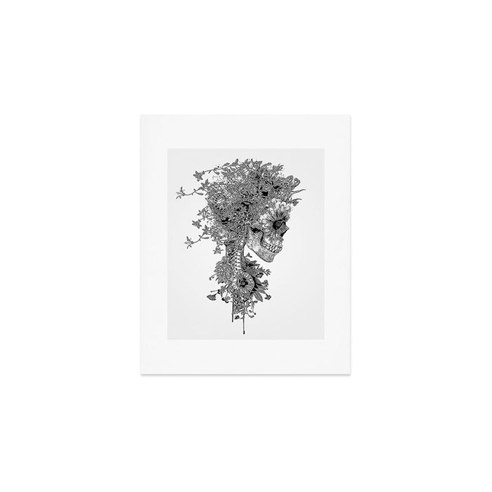 Skull BW Art Print Gallery Image 1