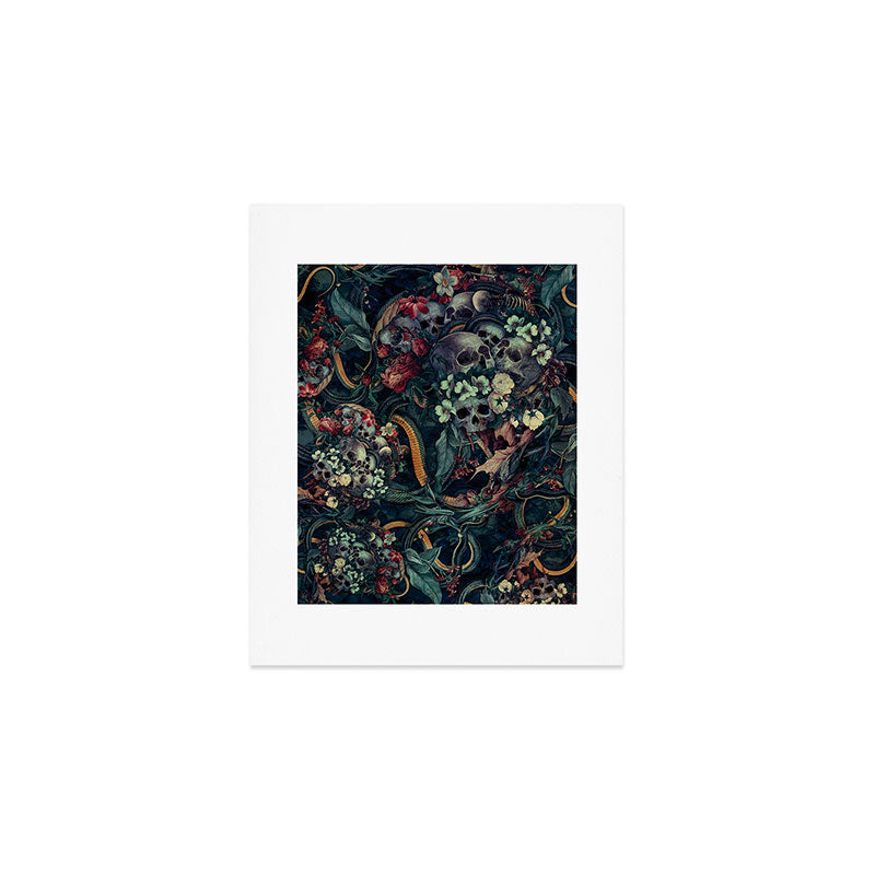 Skulls and Snakes Art Print Gallery Image 1