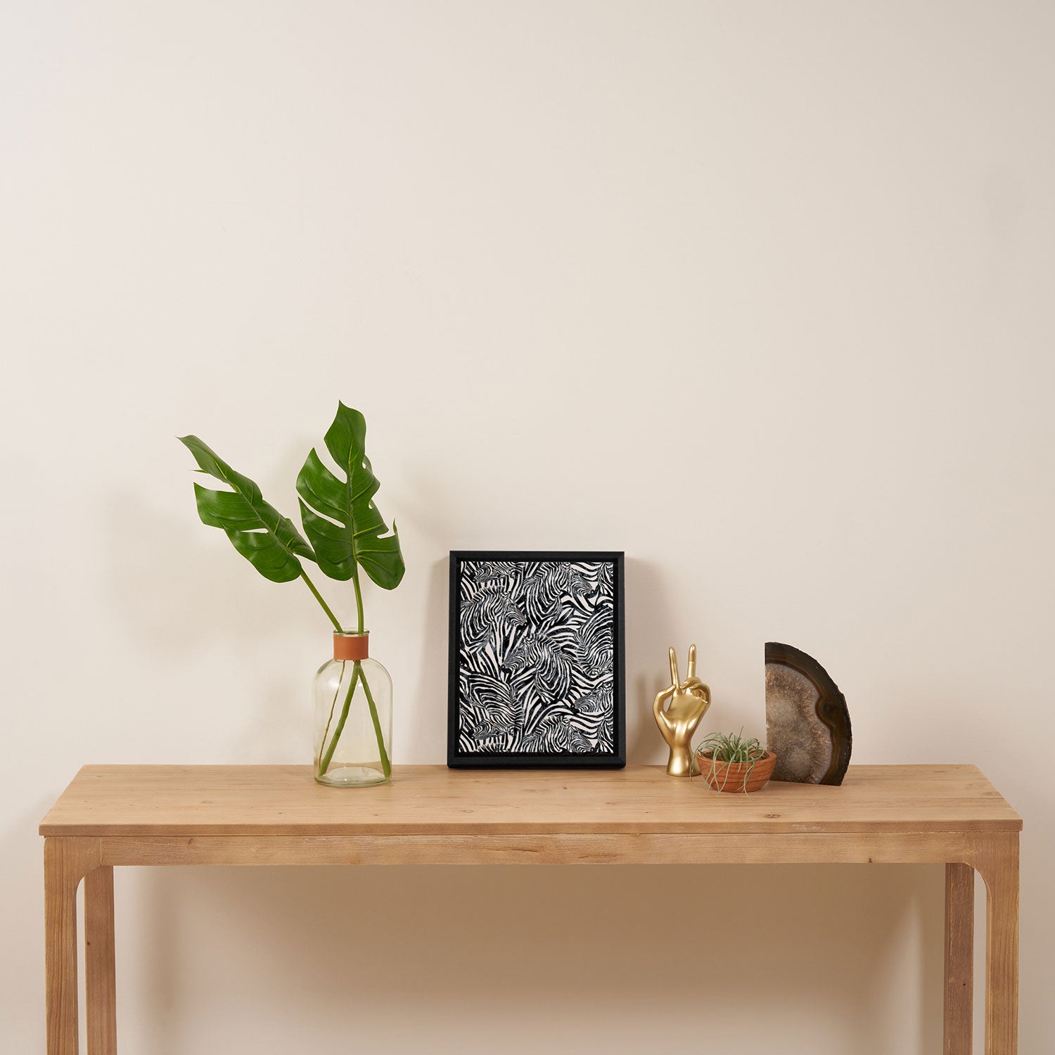Zebra Framed Canvas Print Gallery Image 4