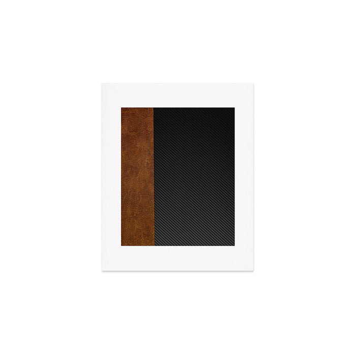 Carbon Leather Mix Art Print Gallery Image 1