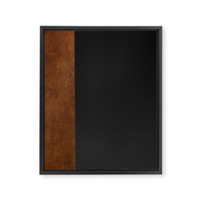 Carbon Leather Mix Framed Canvas Print Gallery Image 8