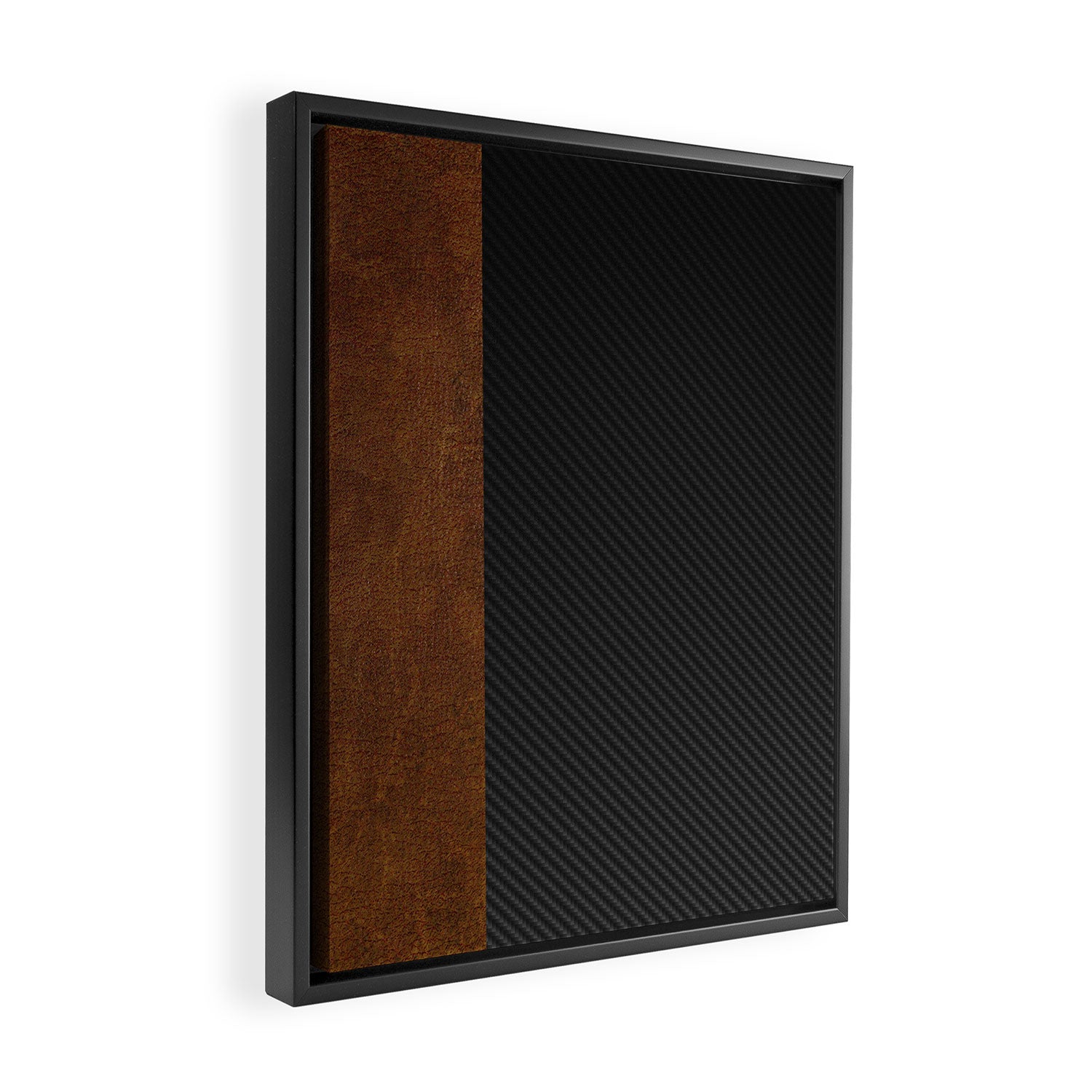 Carbon Leather Mix Framed Canvas Print Gallery Image 2