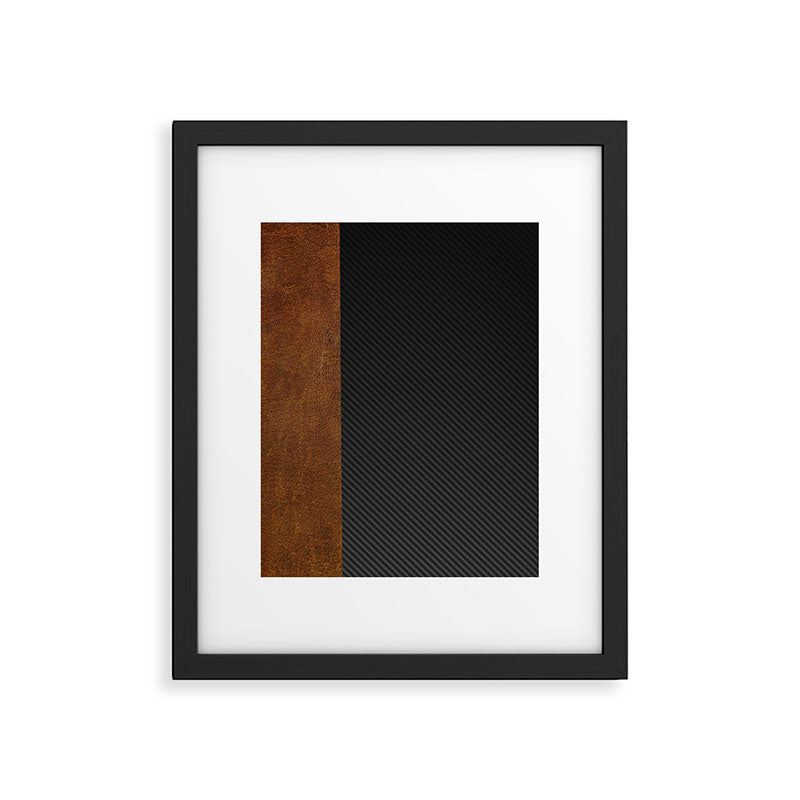 Carbon Leather Mix Framed Art Print Gallery Image 6