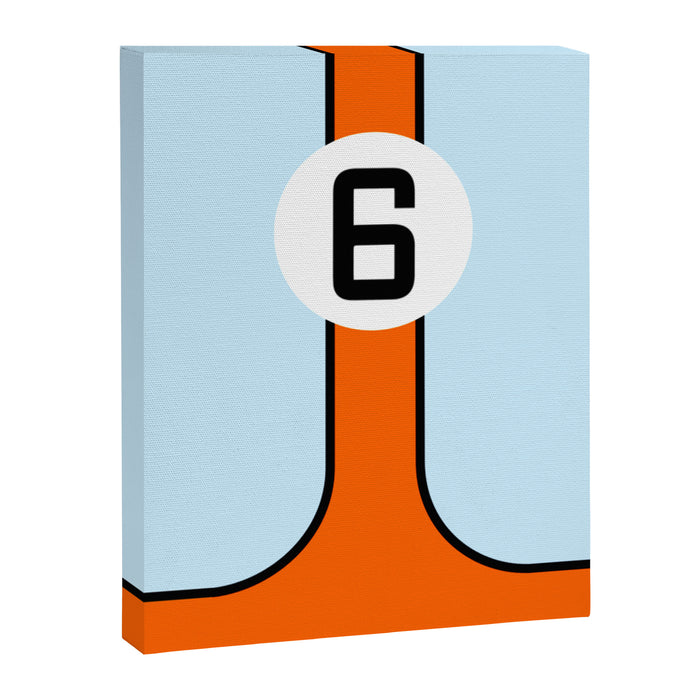Gulf Le Mans Tribute design Canvas Print Gallery Image 1