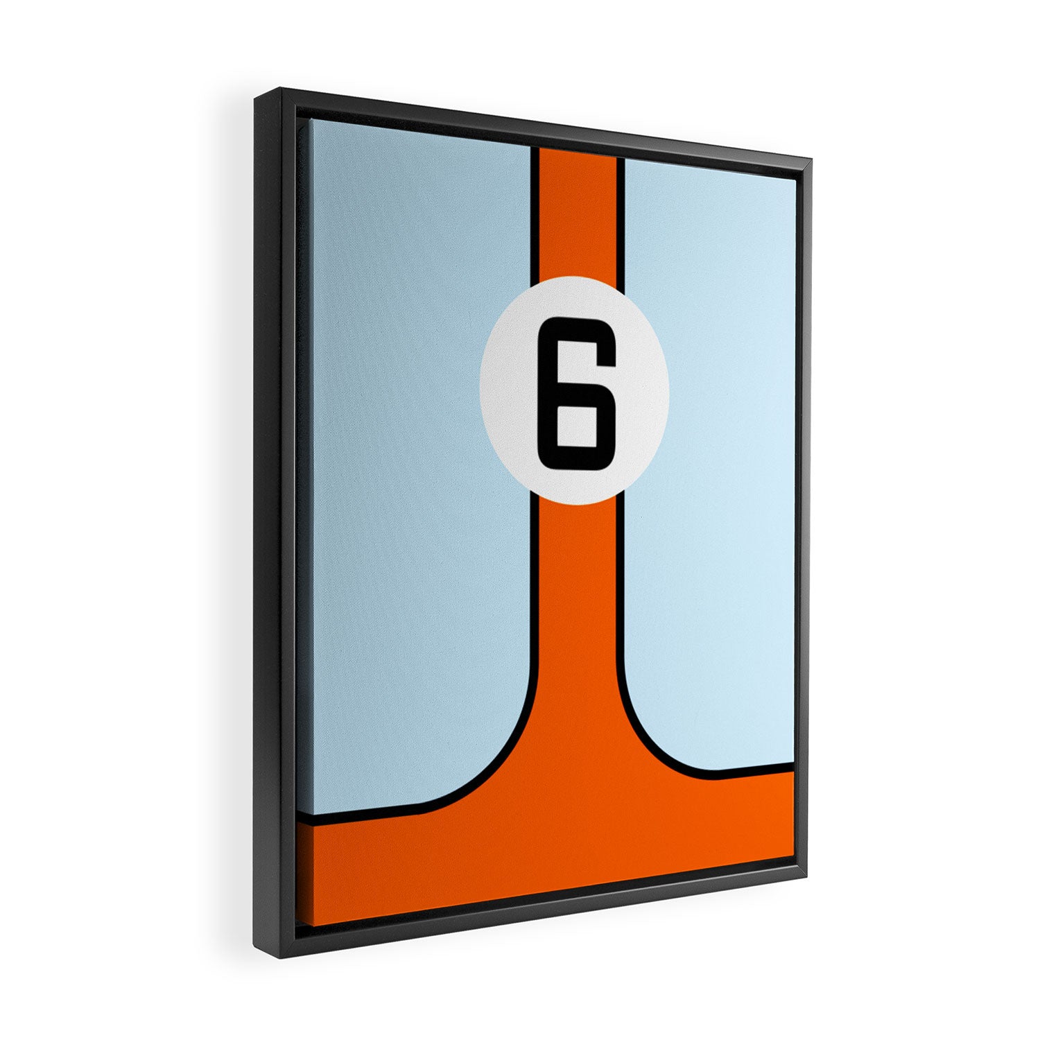 Gulf Le Mans Tribute design Framed Canvas Print Gallery Image 2