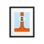 Gulf Le Mans Tribute design Framed Art Print Gallery Image 6