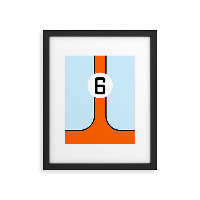 Gulf Le Mans Tribute design Framed Art Print Gallery Image 1
