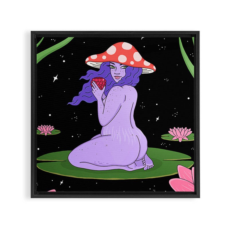 Mushroom Framed Canvas Print Gallery Image 3