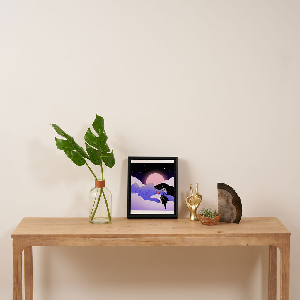 Sleeping Framed Canvas Print Gallery Image 4