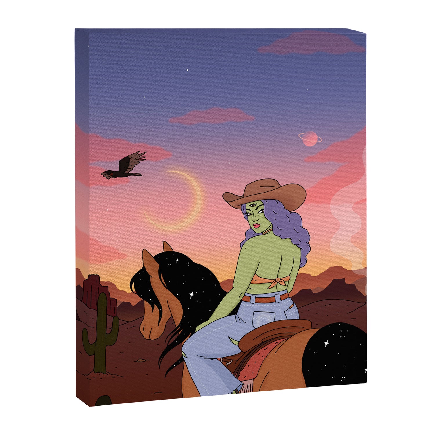 Space Cowgirl Canvas Print Gallery Image 6