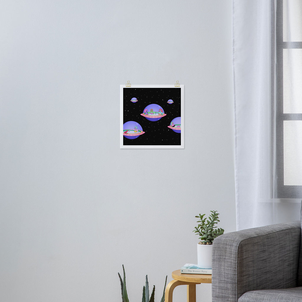 Space Pods Art Print Gallery Image 3