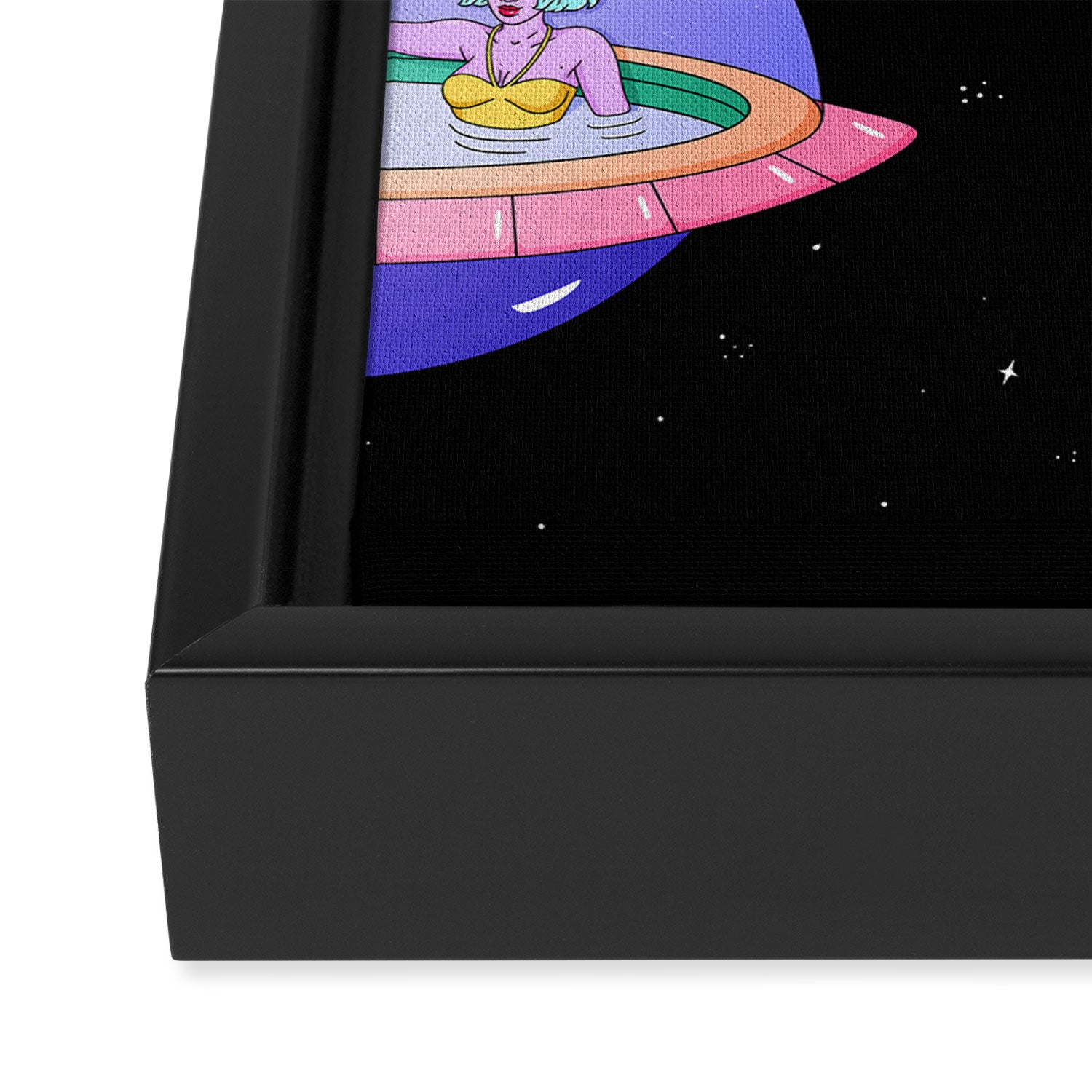 Space Pods Framed Canvas Print Gallery Image 3