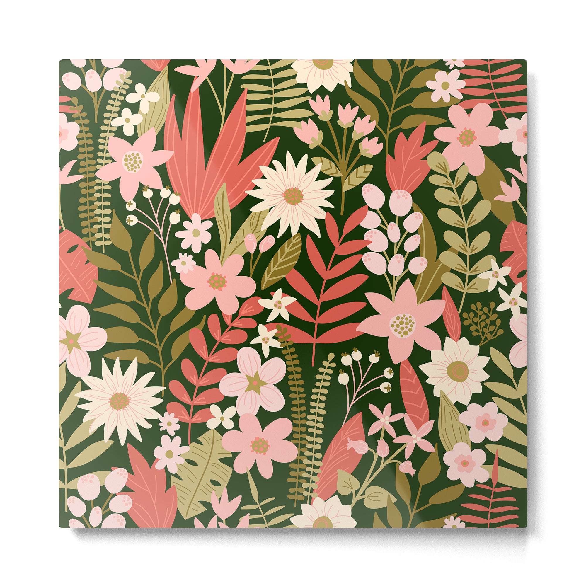 Blooming Botanical Garden Metal Print Gallery Image 2
