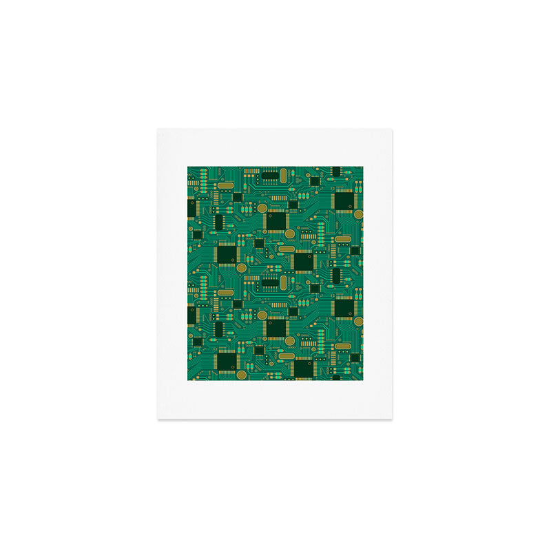 Circuit Board Sync Art Print Gallery Image 1