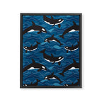 Deep Sea Orca Framed Canvas Print Gallery Image 8