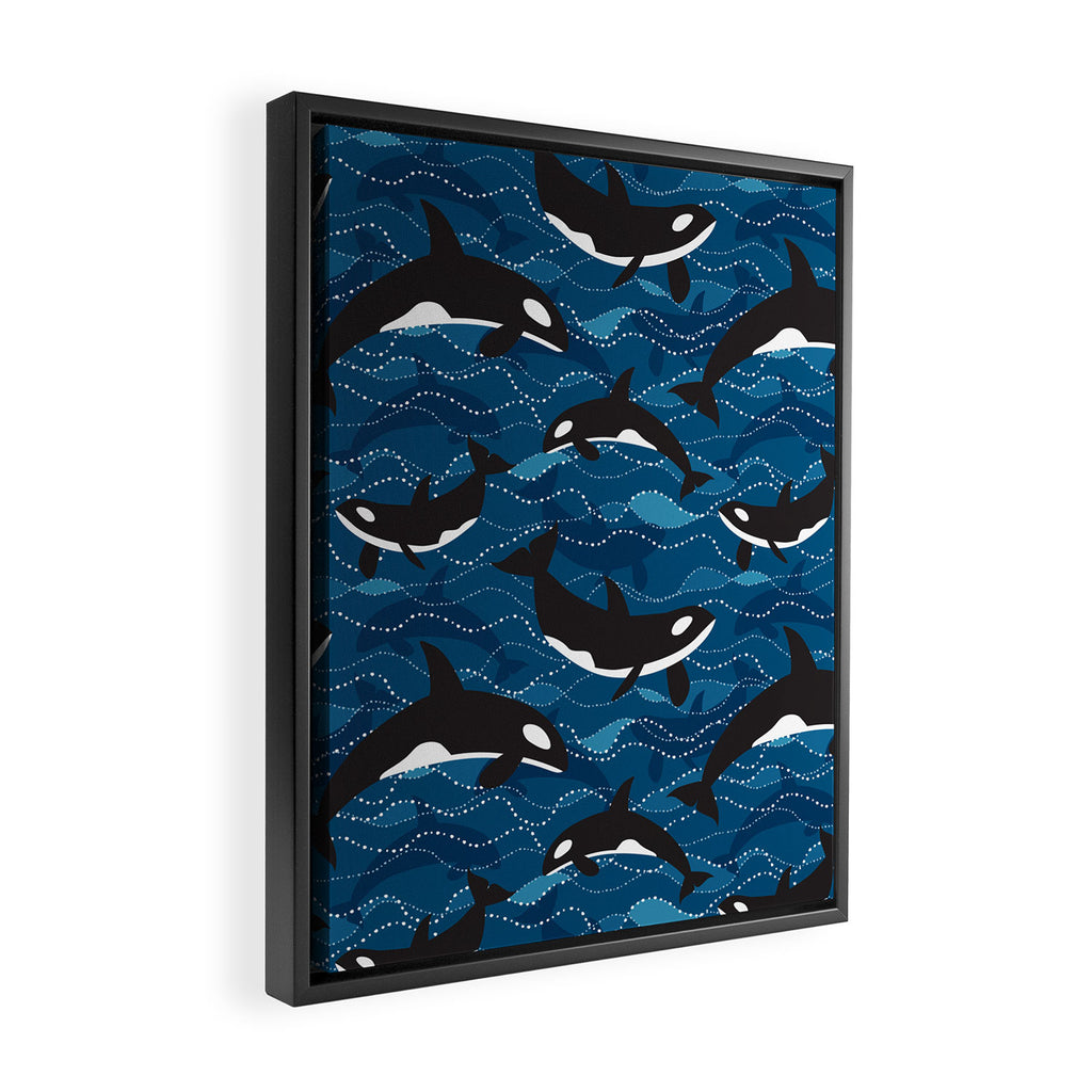 Deep Sea Orca Framed Canvas Print Gallery Image 2