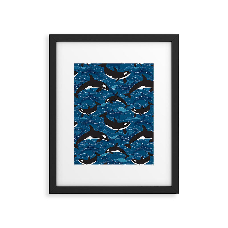Deep Sea Orca Framed Art Print Gallery Image 6