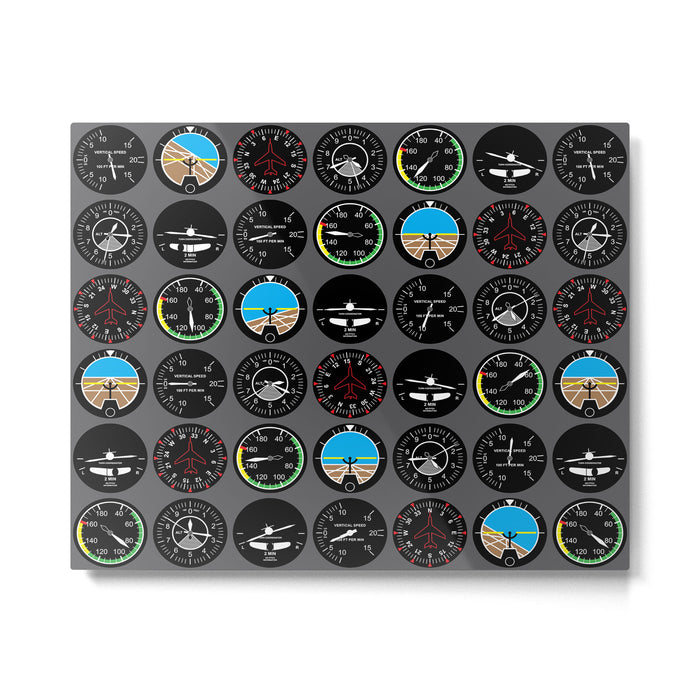 Flight Instruments Metal Print Gallery Image 1