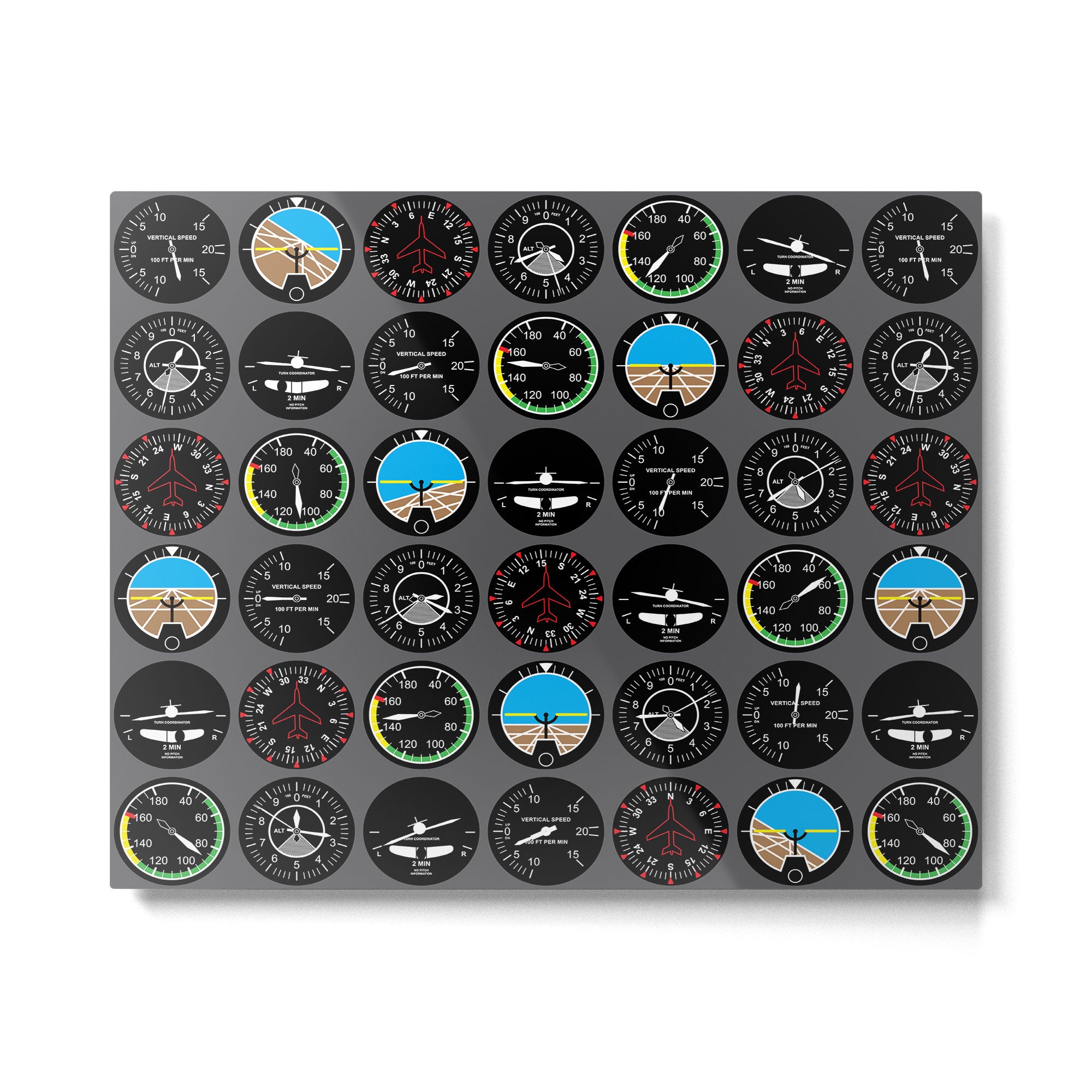 Flight Instruments Metal Print Gallery Image 6