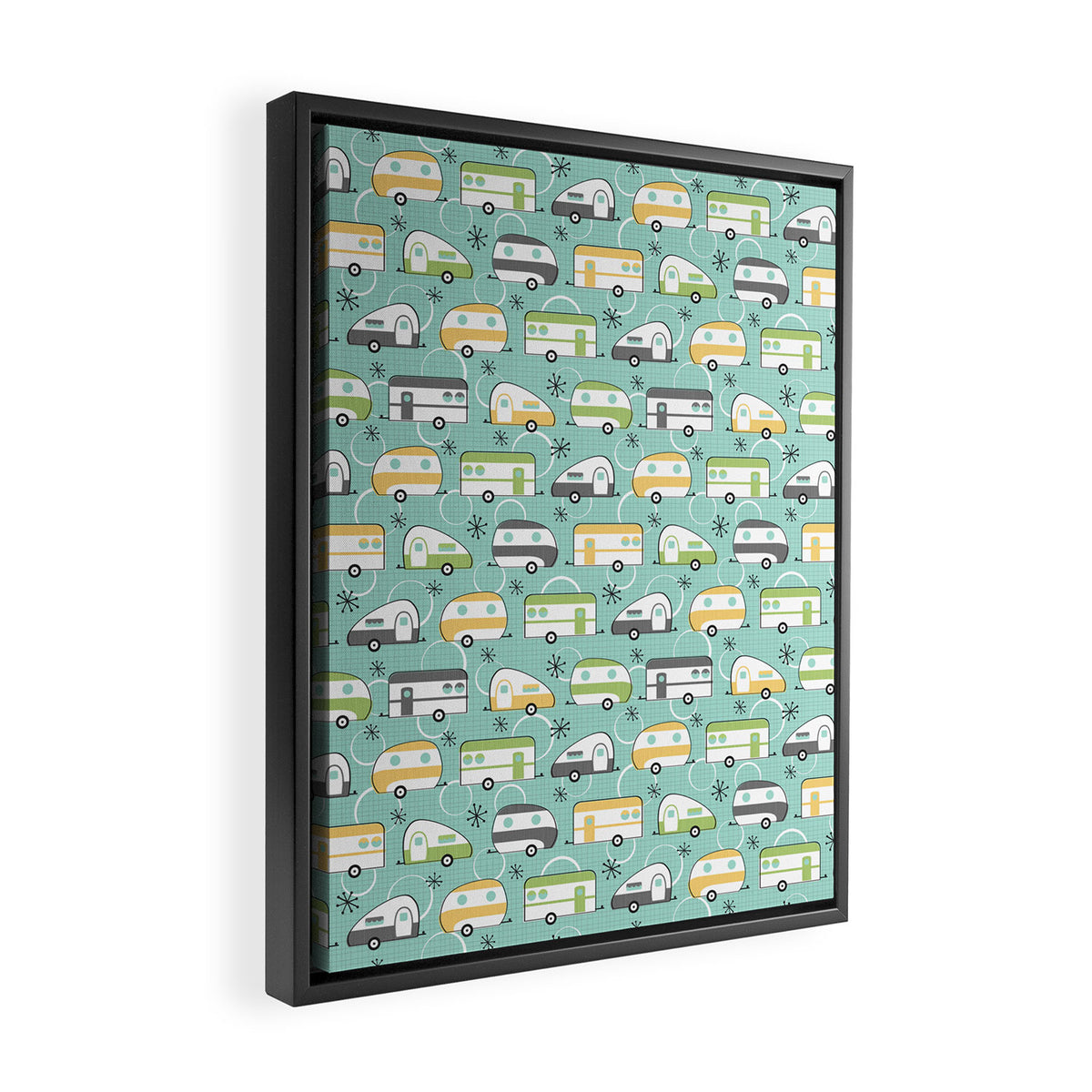 Happy Campers Framed Canvas Print Gallery Image 2