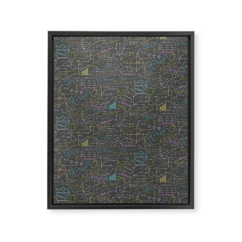 Math Lessons Framed Canvas Print Gallery Image 8