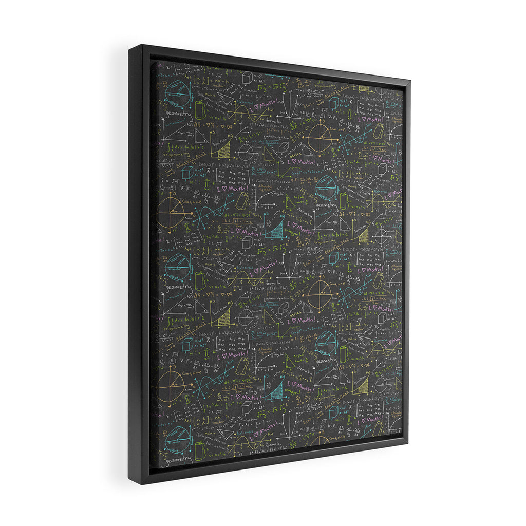 Math Lessons Framed Canvas Print Gallery Image 2