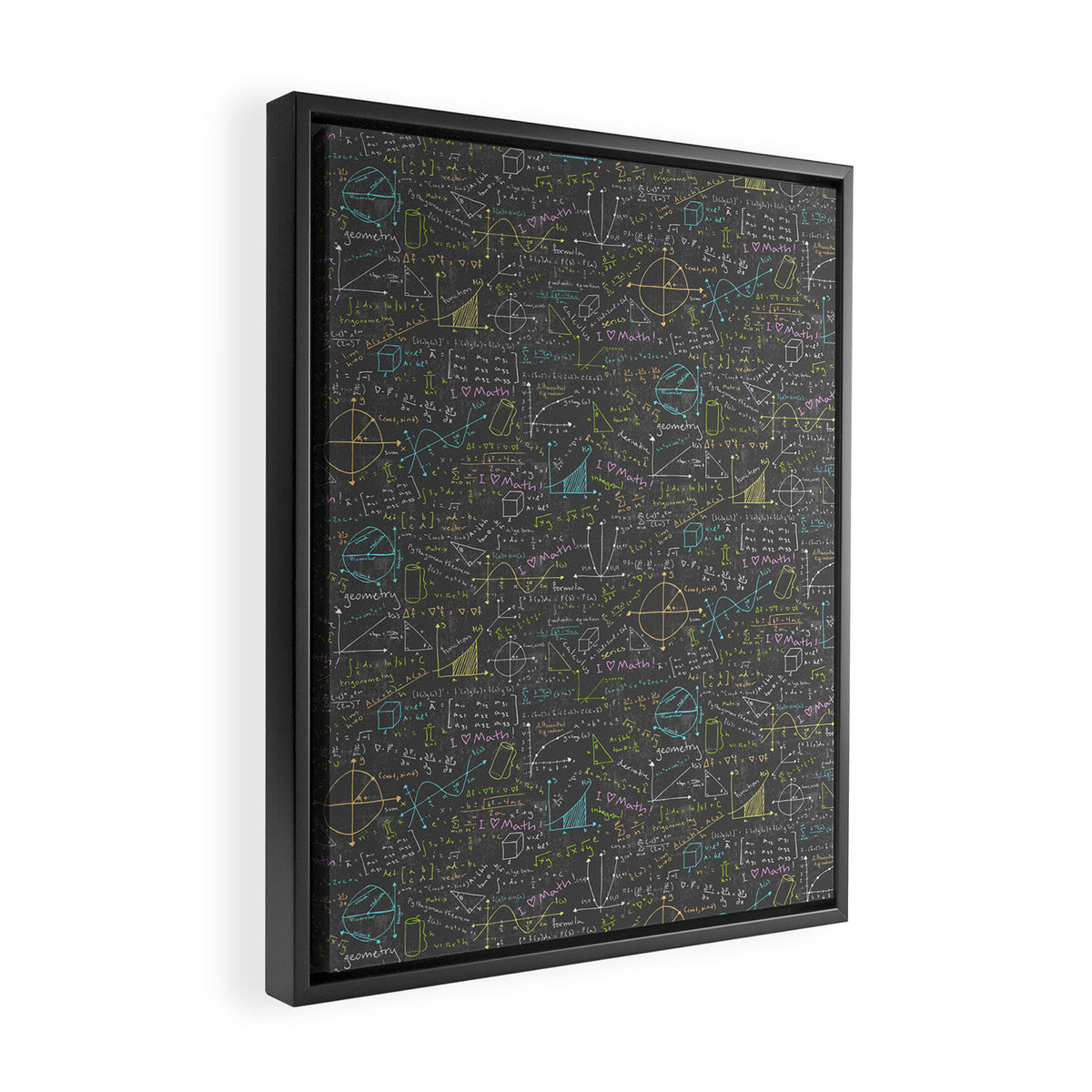 Math Lessons Framed Canvas Print Gallery Image 2