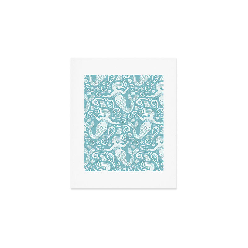 Mermaid Swim Art Print Gallery Image 1