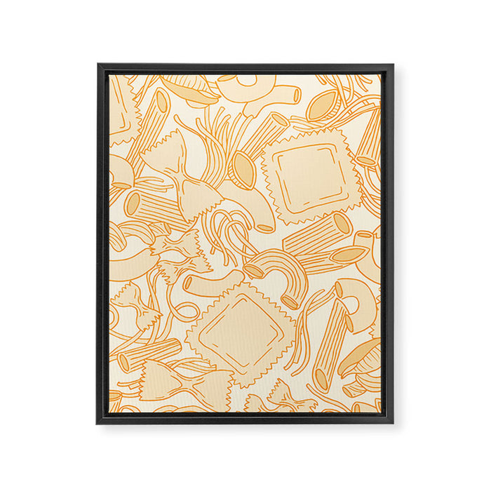 Pasta Party Framed Canvas Print Gallery Image 1